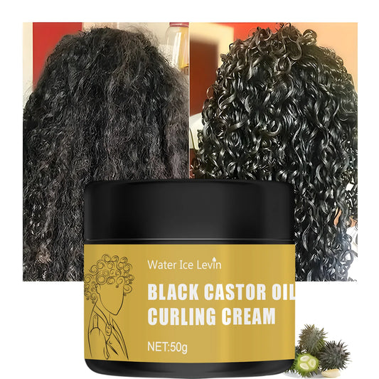 Aceite de ricino negro para cabello rizado - Cuidado capilar para hombres y mujeres