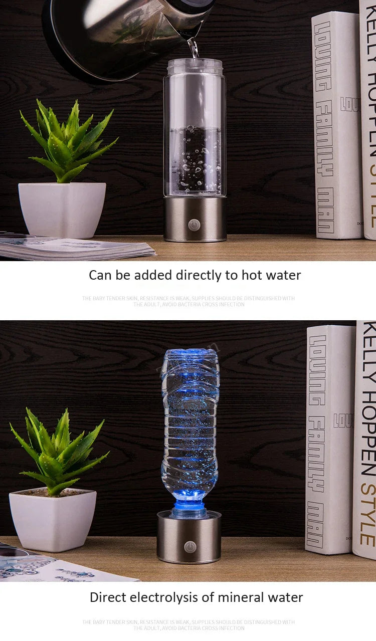 Ionizador de agua alcalina - Recargable por USB