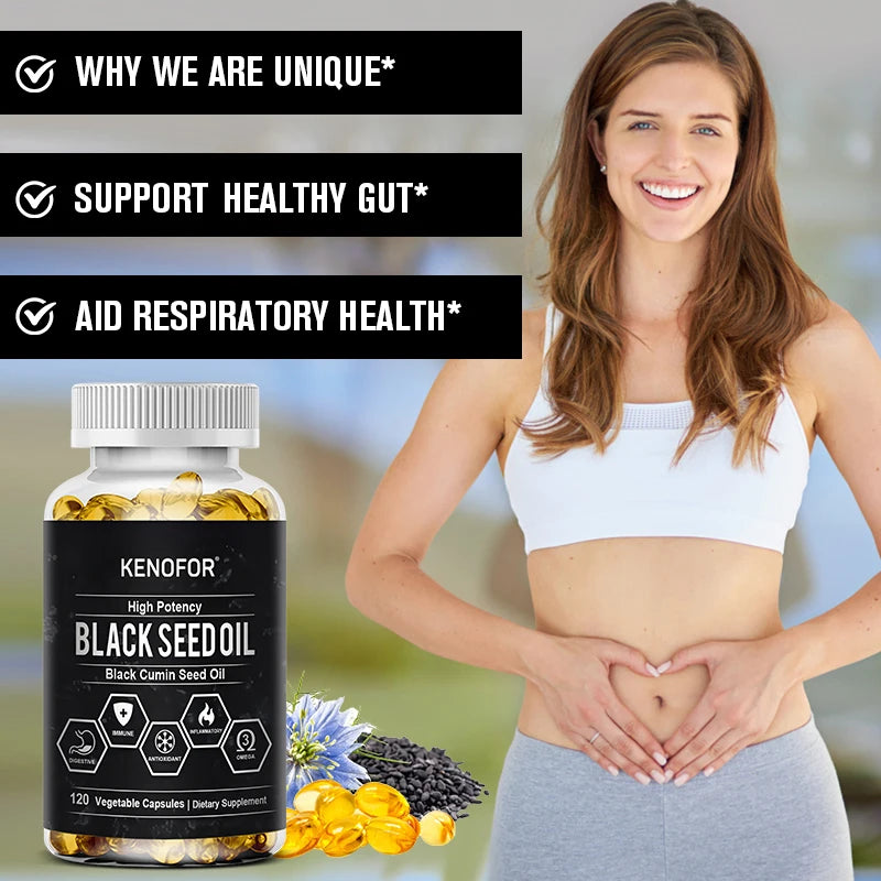 Black Cumin Seed Oil Capsules - 120 Count