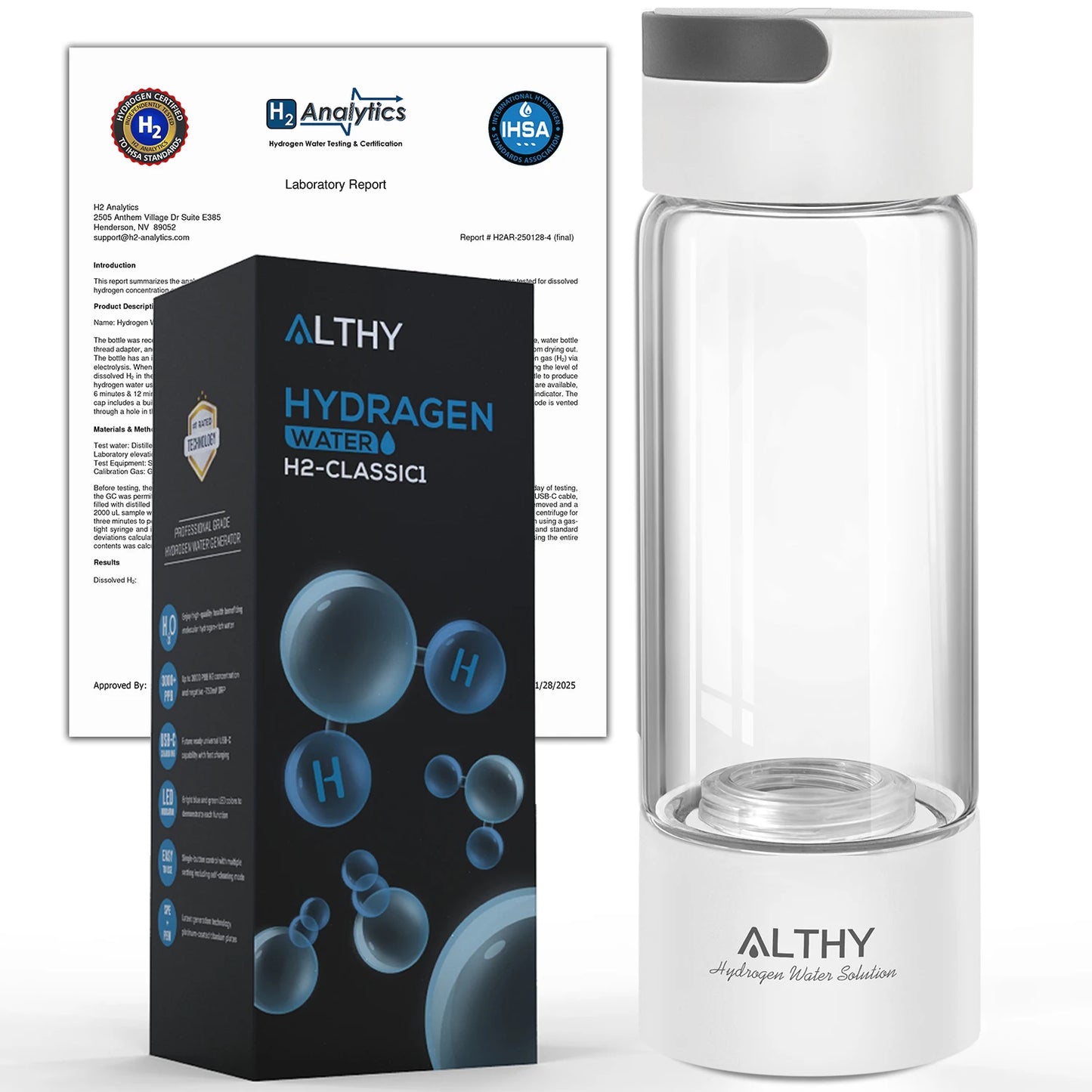 Generador de agua rica en hidrógeno ALTHY: mejora tu hidratación de forma natural