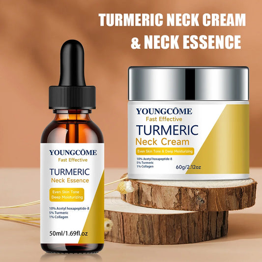 Crema de cúrcuma para el cuello con esencia combinada