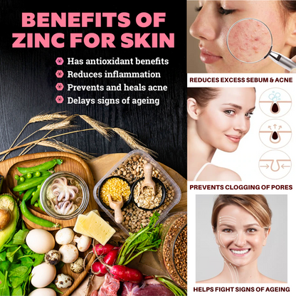 Zinc Gluconate 50mg | Maximum Strength | 180 Vegan Capsules | 6-Month Supply