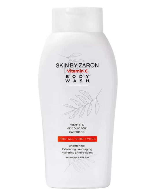 Zaron Vitamin C Body Wash with Glycolic Acid & Castor Oil