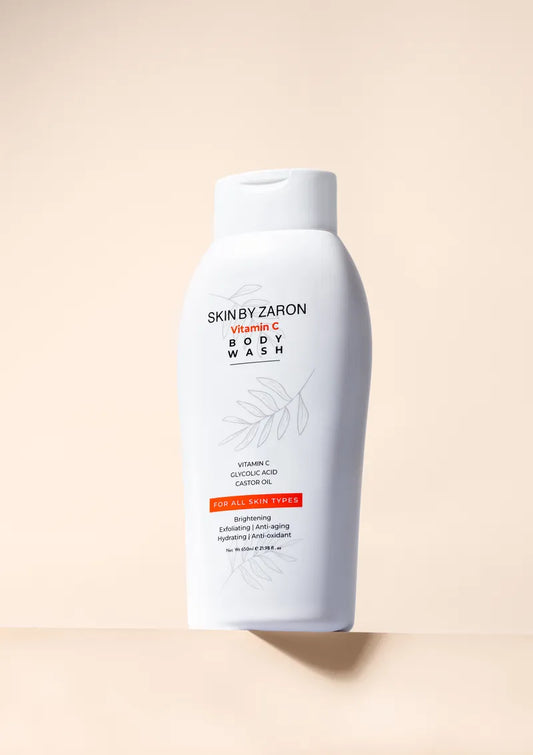 Zaron Vitamin C Body Wash with Glycolic Acid & Castor Oil