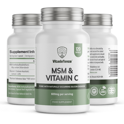 Vitadefence MSM + Vitamin C, 120 Capsules
