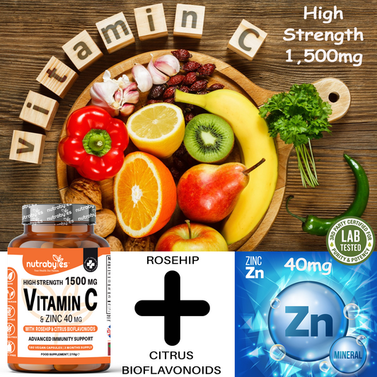 High Strength Vitamin C & Zinc Capsules