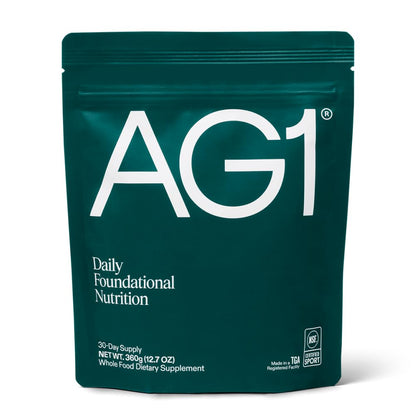 AG1 Greens Powder Refill Pouch – 75 Vitamins, Multivitamin & Probiotic | Gut Health