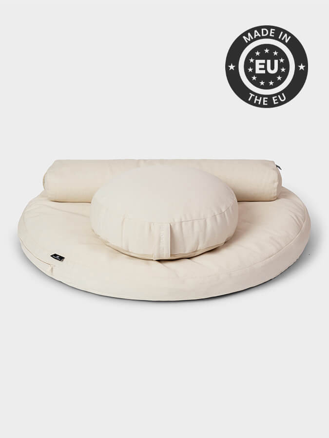 Yoga Studio EU Zabuton Meditation Kit — Zafu & Pranayama Bolster