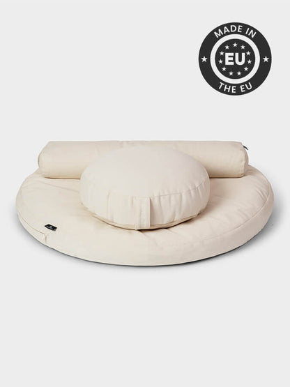 Yoga Studio EU Zabuton Meditation Kit — Zafu & Pranayama Bolster