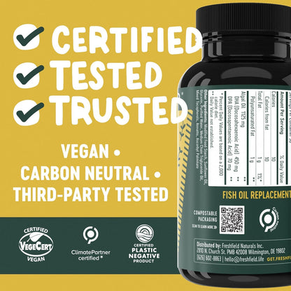 Freshfield Vegan Omega-3 from Algae – DHA + DPA