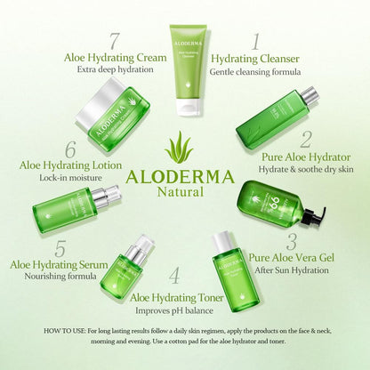 Aloderma Fresh Aloe Vera Face Hydrator — 99.8% Organic, 240ml - Calm Era