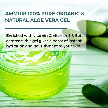 Ammuri Organic Aloe Vera Gel 300g — Face, Body & Hair