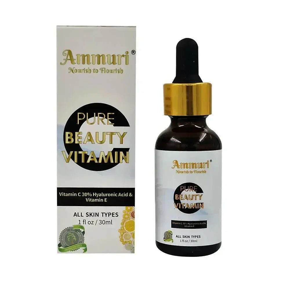Ammuri Vitamin C 30% Face Serum with Hyaluronic Acid, 30ml