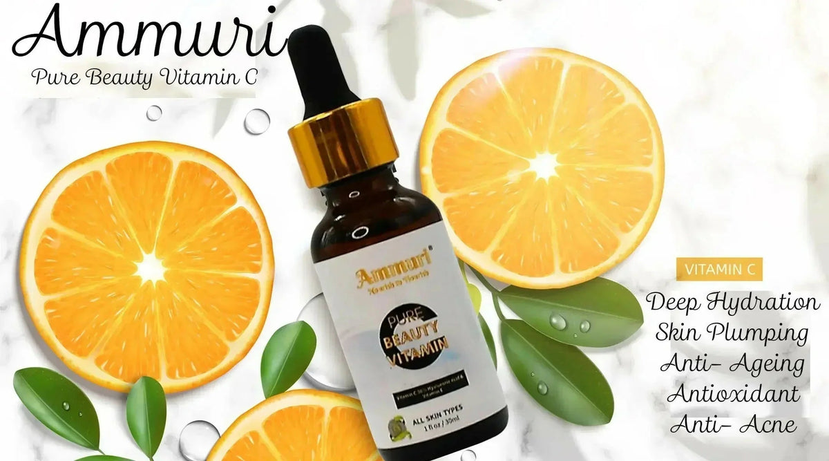 Ammuri Vitamin C 30% Face Serum with Hyaluronic Acid, 30ml
