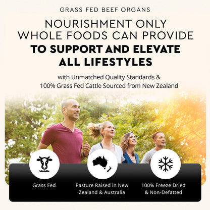 Ancestral Supplements Grass-Fed Beef Organs 180ct | 5-Organ Blend