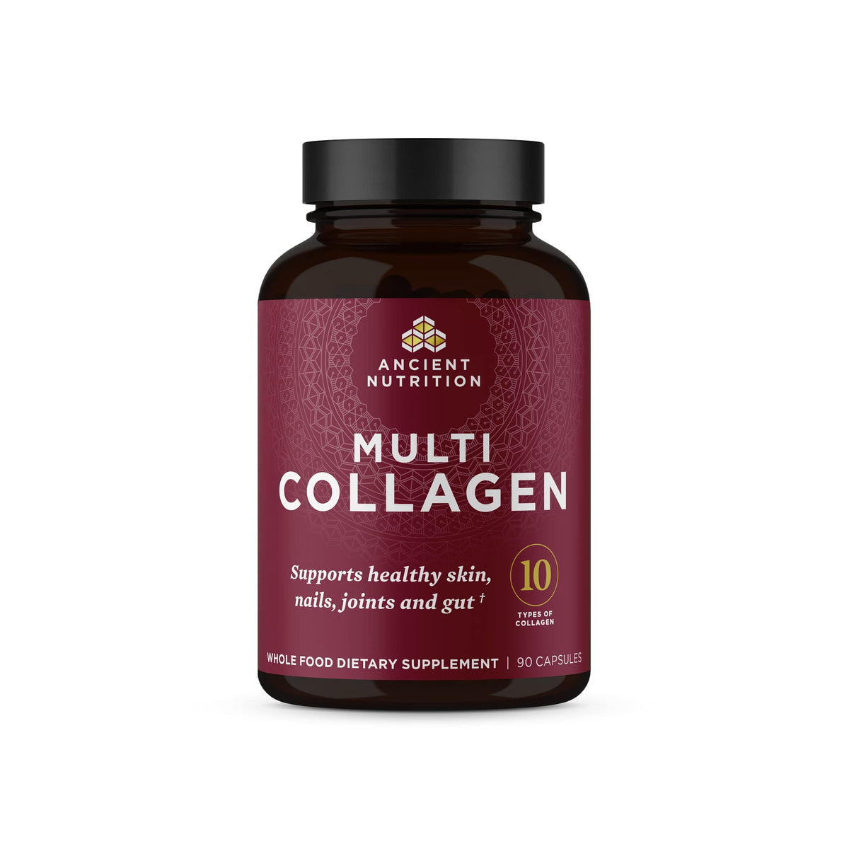 Ancient Nutrition Multi-Collagen Peptides – Types I, II, III, V & X | 90 Capsules - Calm Era