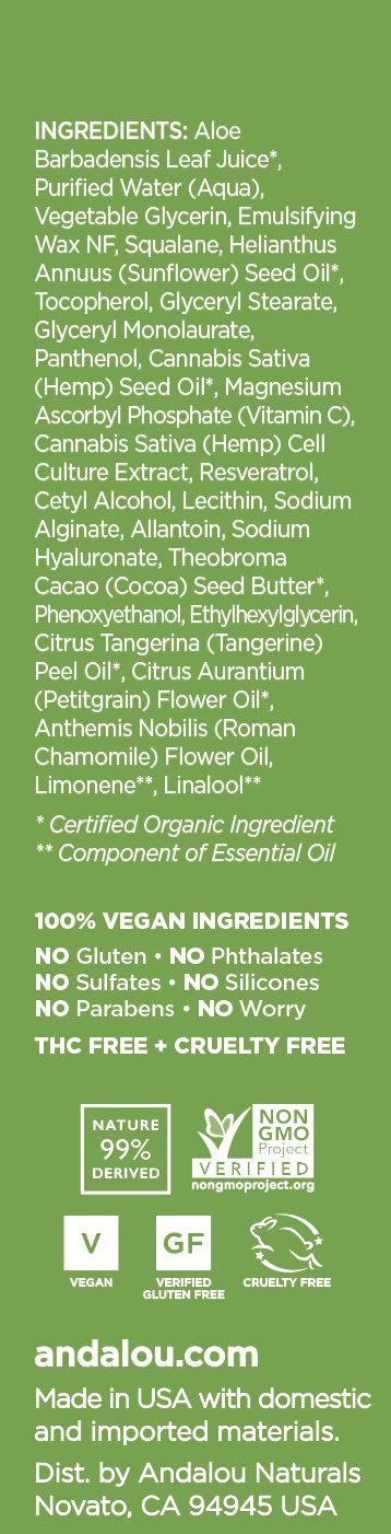 Andalou Naturals CannaCell Facial Serum — Hydration & Radiance, 1oz