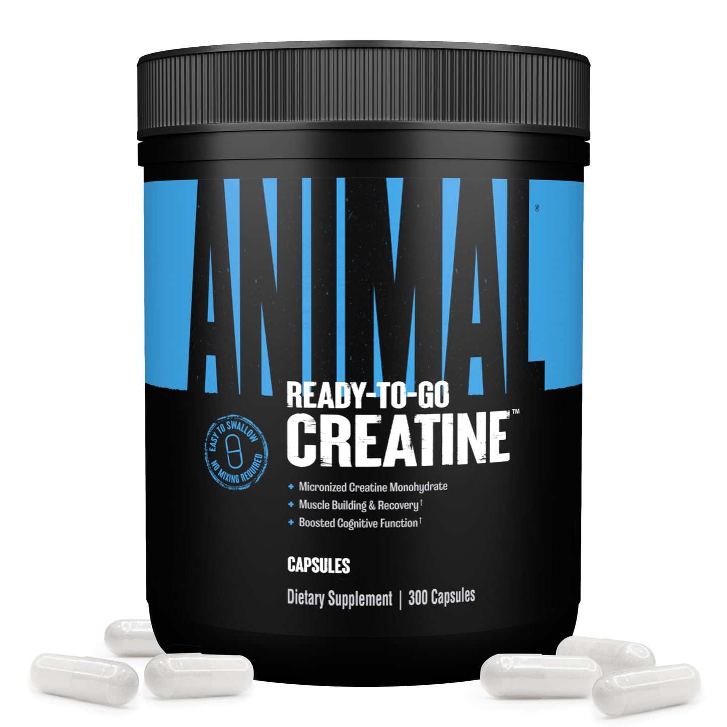 Animal Micronized Creatine Monohydrate Capsules | 300 Caps