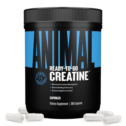 Animal Micronized Creatine Monohydrate Capsules | 300 Caps