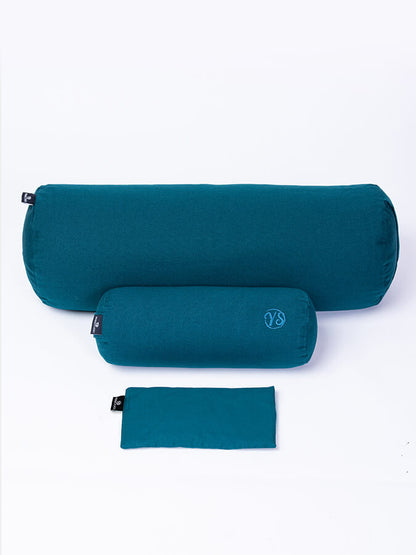Yoga Studio Organic Meditation Bolster & Eye Pillow Set
