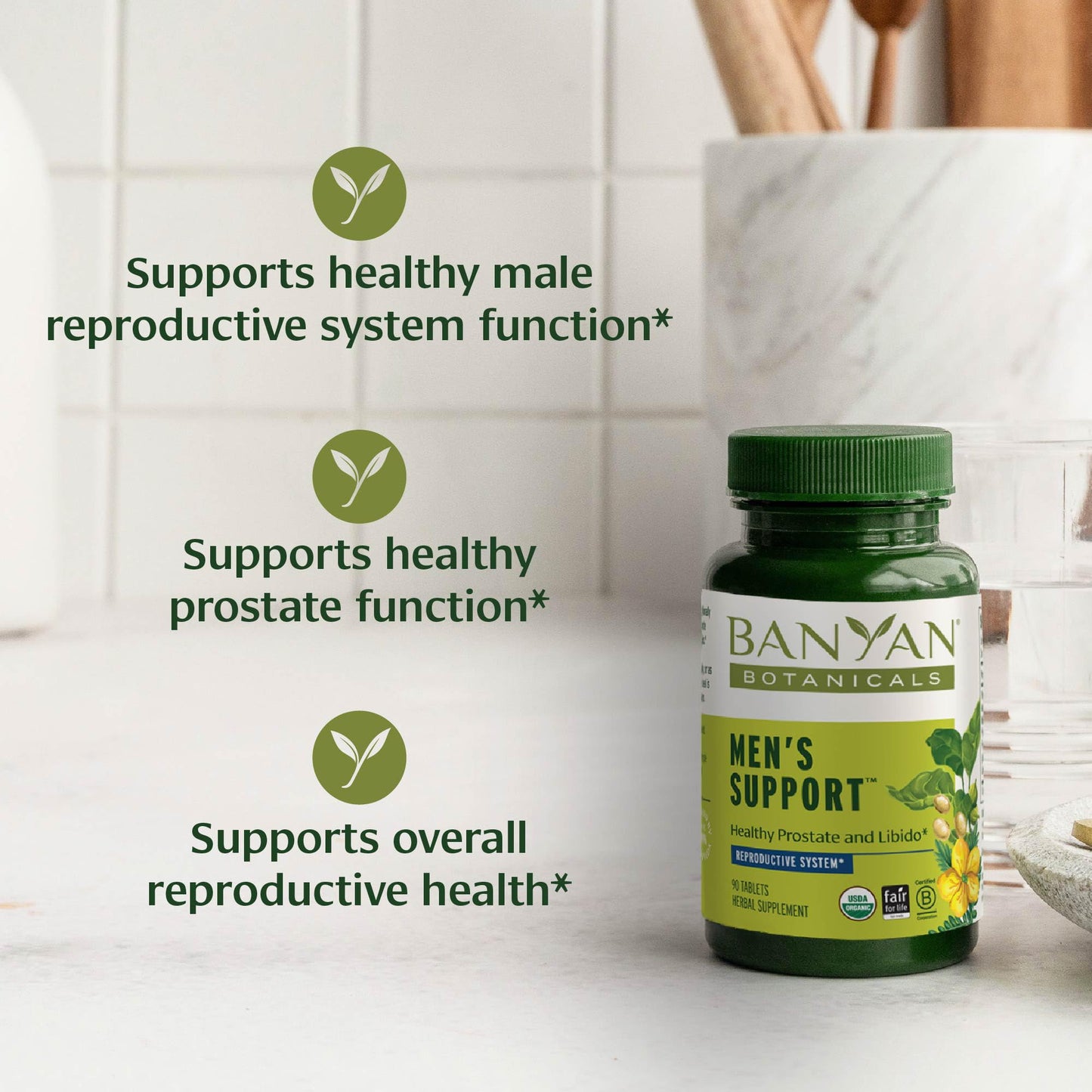 Banyan Botanicals Men’s Support Tablets – Ashwagandha, Gokshura & Mucuna 90 Tablets