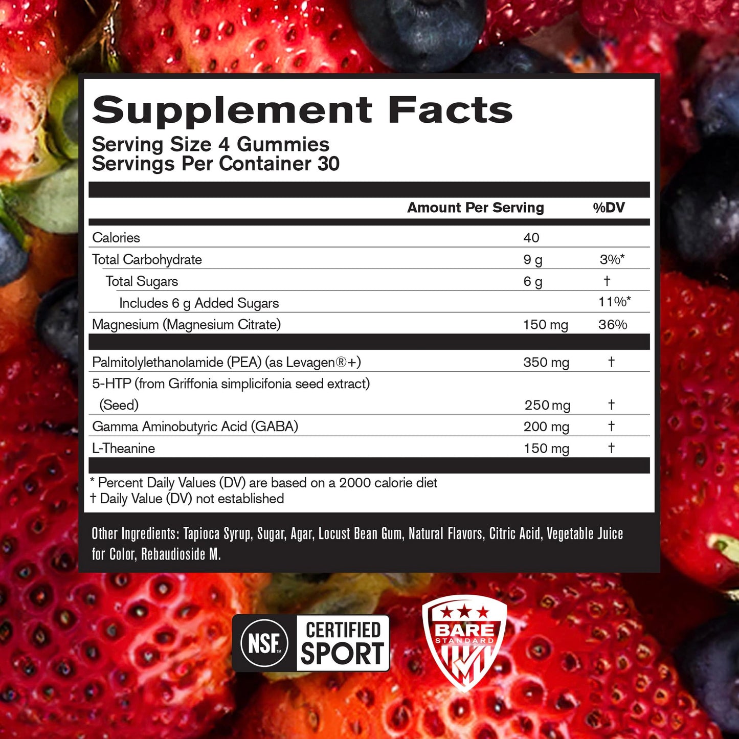 BPN Peak Sleep Gummy – Berry Sleep Aid & Recovery Support 30 Servings