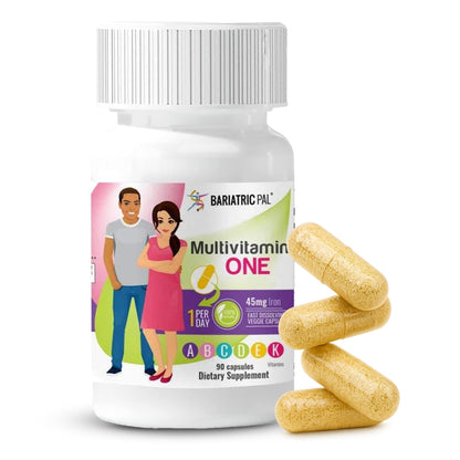 BariatricPal Multivitamin ONE – 1 Daily Capsule with 45 mg Iron | 90 Count - Calm Era