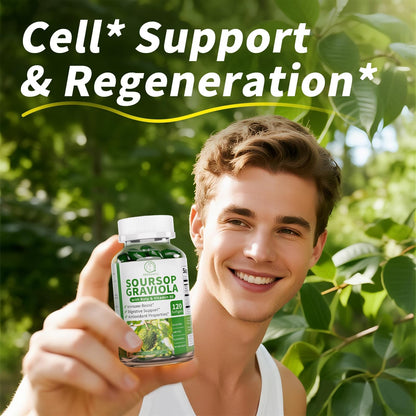 Soursop Graviola Capsules with Kelp & Acai — 120 Count