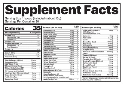 Believe Supplements Superfoods+Greens Powder — Orange Vanilla