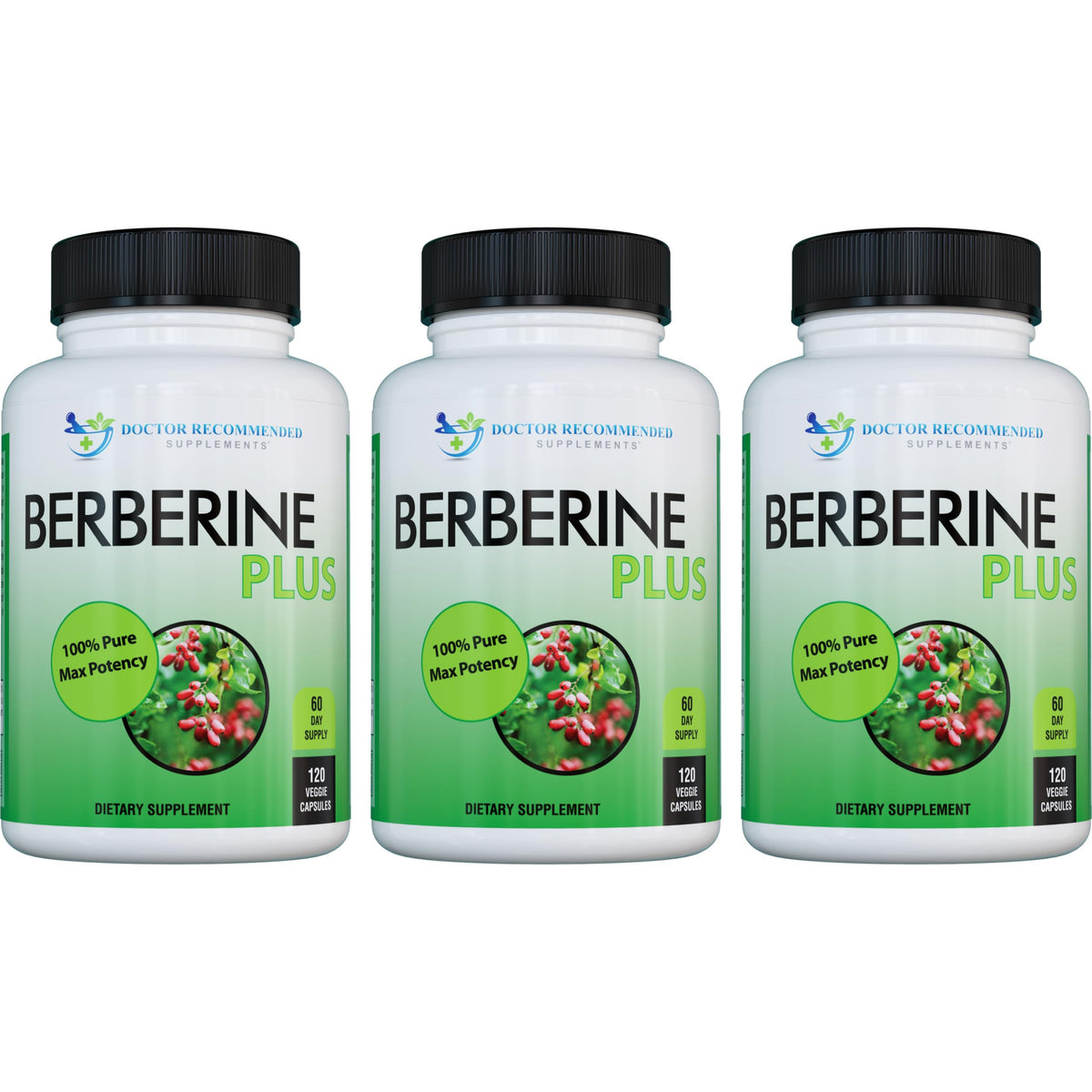 Berberine Plus 1200mg | 120 Veggie Capsules | Doctor Recommended Supplements - Calm Era