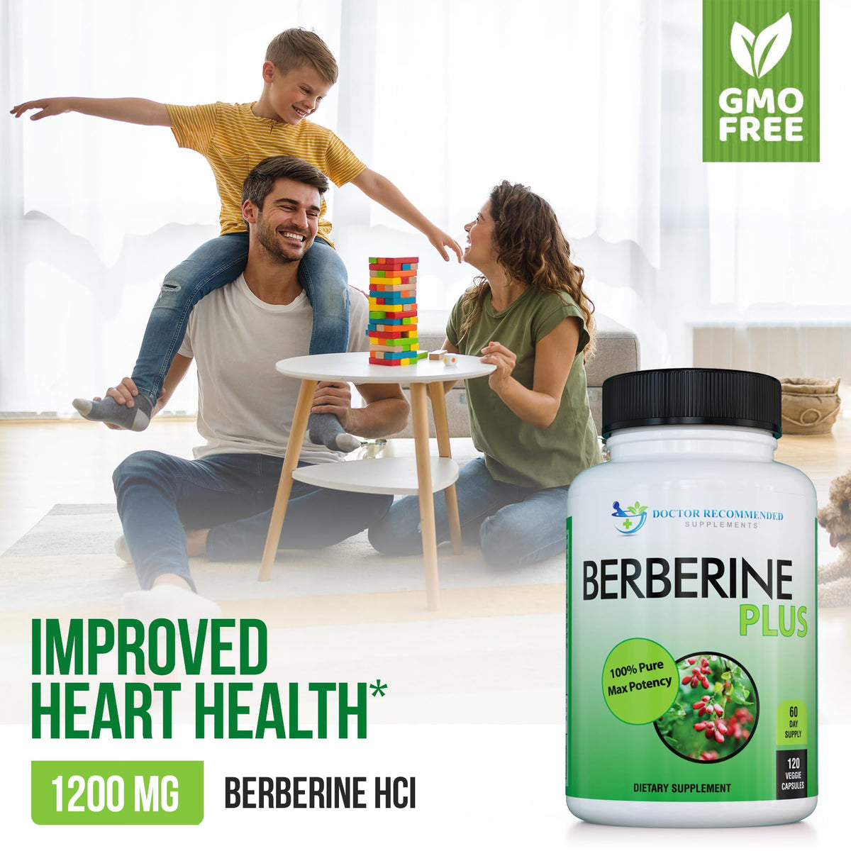 Berberine Plus 1200mg | 120 Veggie Capsules | Doctor Recommended Supplements - Calm Era