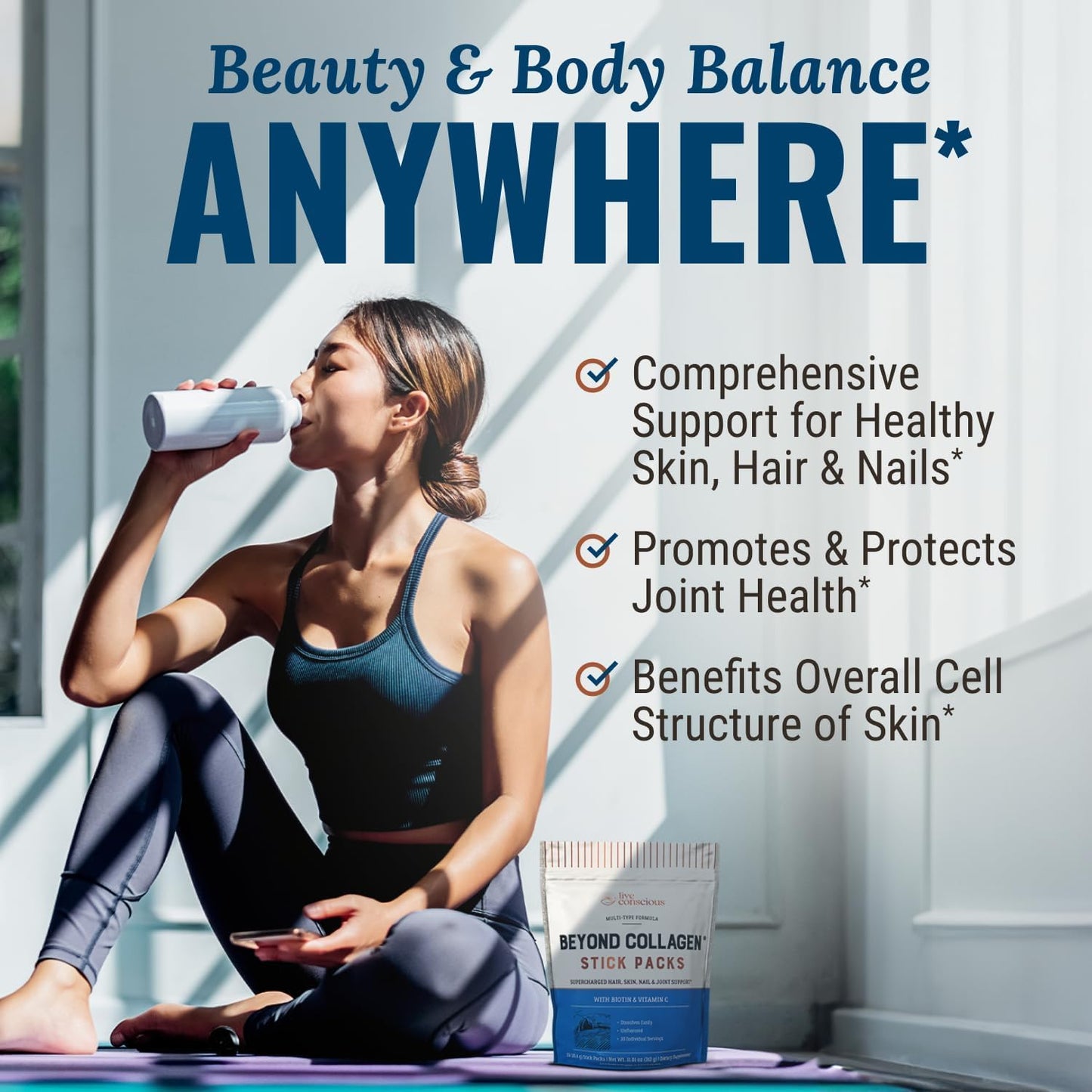 Live Conscious Beyond Collagen Peptides Packets – 30 Pack 2pk