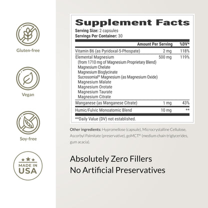 BiOptimizers Magnesium Breakthrough Complex – 7 Forms for Sleep & Cognitive Support | 60 Capsules - Calm Era