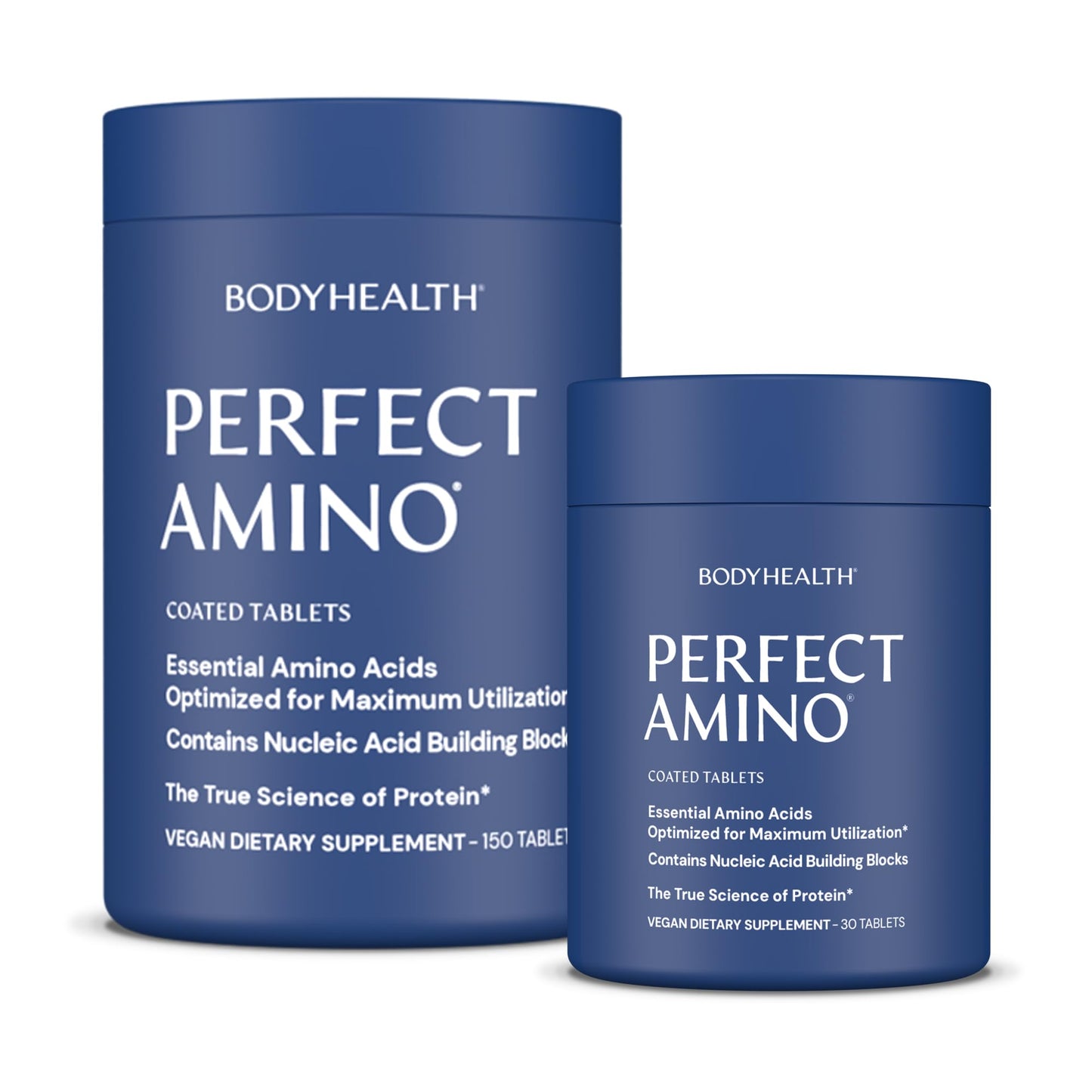 BodyHealth PerfectAmino Essential Amino Acid Tablets – BCAAs, Vegan (36 Servings)