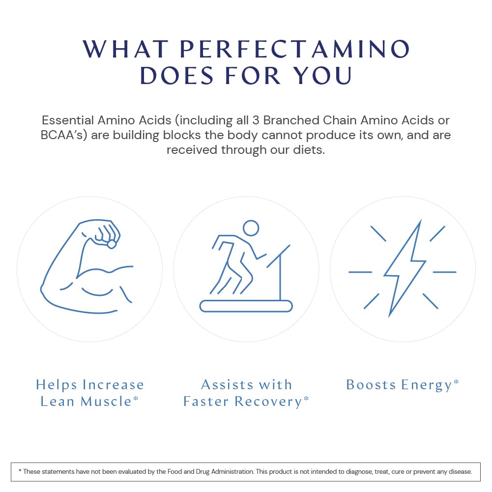 BodyHealth PerfectAmino | Essential Amino Acids with BCAAs for Muscle Recovery & Strength (600 ct)
