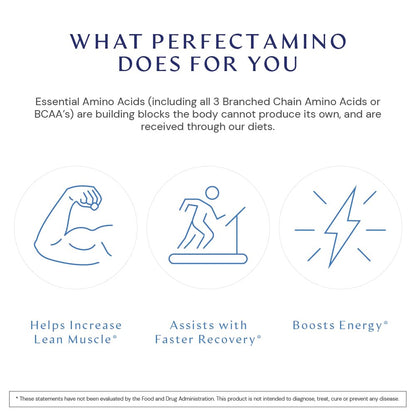 BodyHealth PerfectAmino Vegan Amino Acid Tablets 300ct | BCAAs