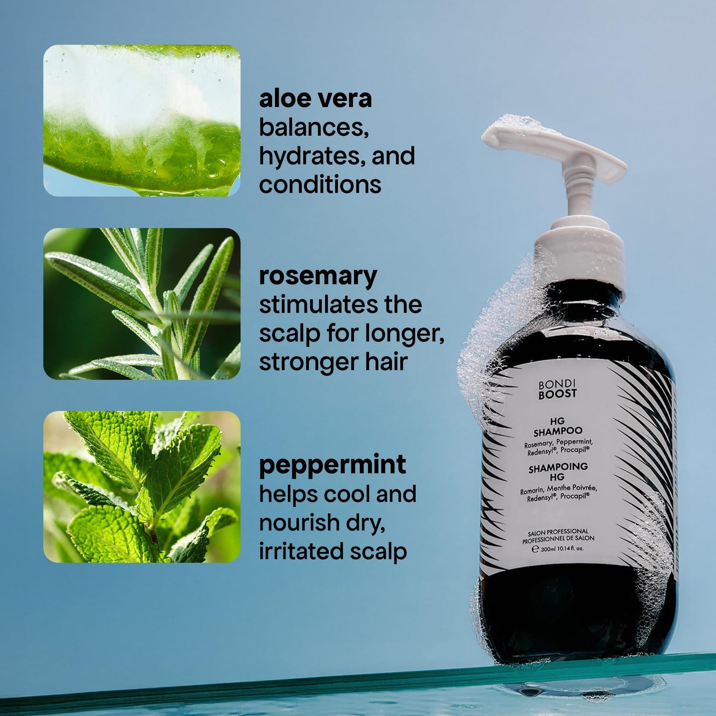 BONDIBOOST HG Anti-Thinning Shampoo — Mint, Vegan