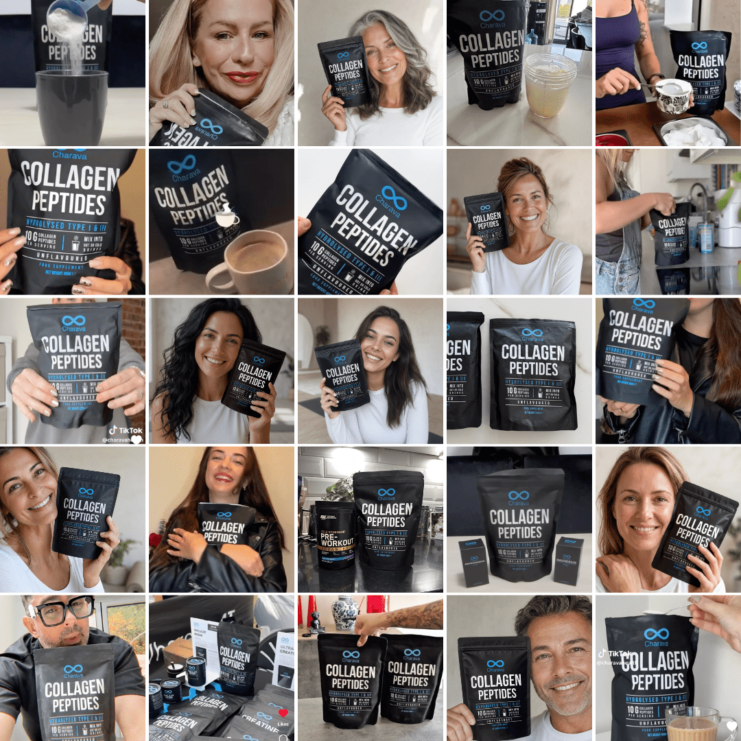 Charava Bovine Collagen Peptides with Vitamin C