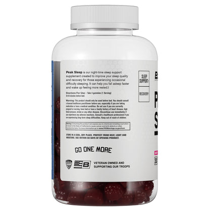 BPN Peak Sleep Gummy – Berry Sleep Aid & Recovery Support 30 Servings