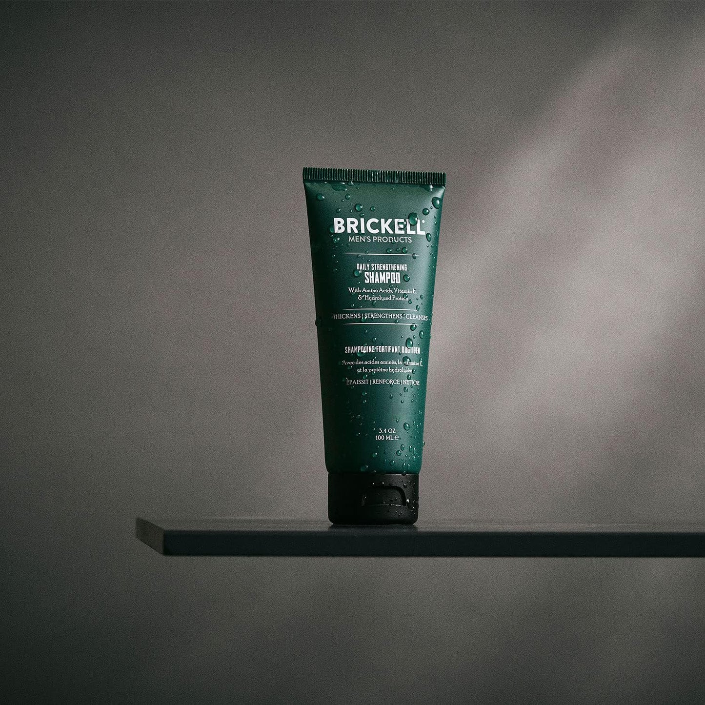 Brickell Daily Strengthening Shampoo for Men – Mint & Tea Tree, Sulfate-Free | 3.4 oz