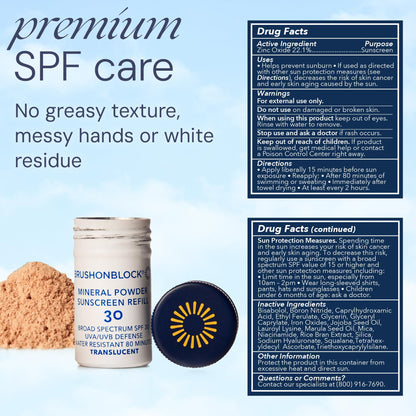 Brush On Block Mineral Sunscreen Powder Refill SPF 30