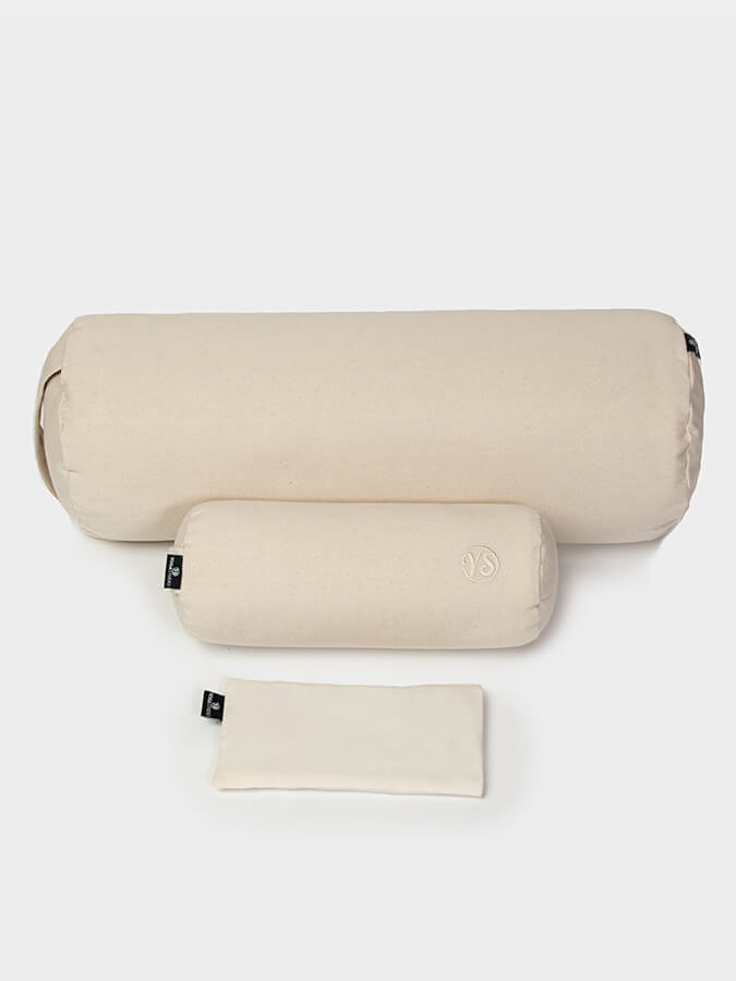 Yoga Studio Organic Meditation Bolster & Eye Pillow Set
