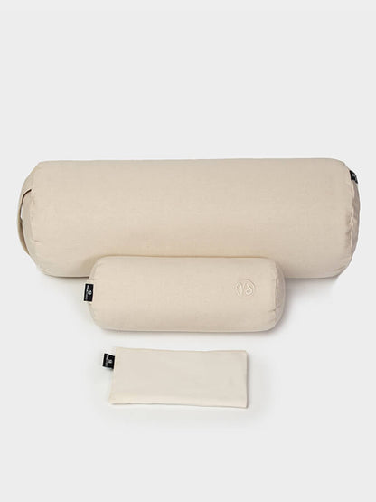 Yoga Studio Organic Meditation Bolster & Eye Pillow Set