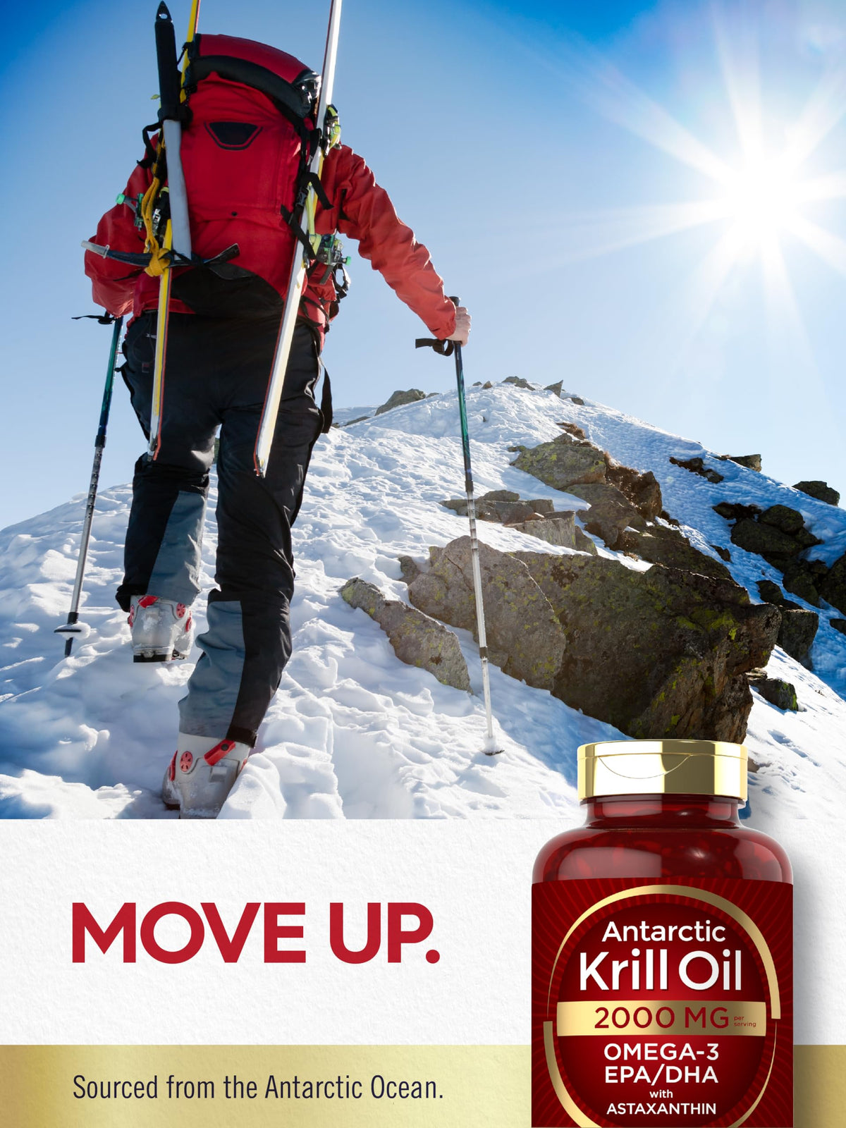 Carlyle Antarctic Krill Oil 2000 mg – 120 Softgels (Pack of 2) | Omega-3 EPA/DHA + Astaxanthin - Calm Era