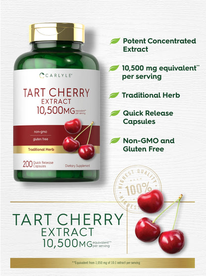 Carlyle Tart Cherry Capsules 10,500mg – 2 Pack