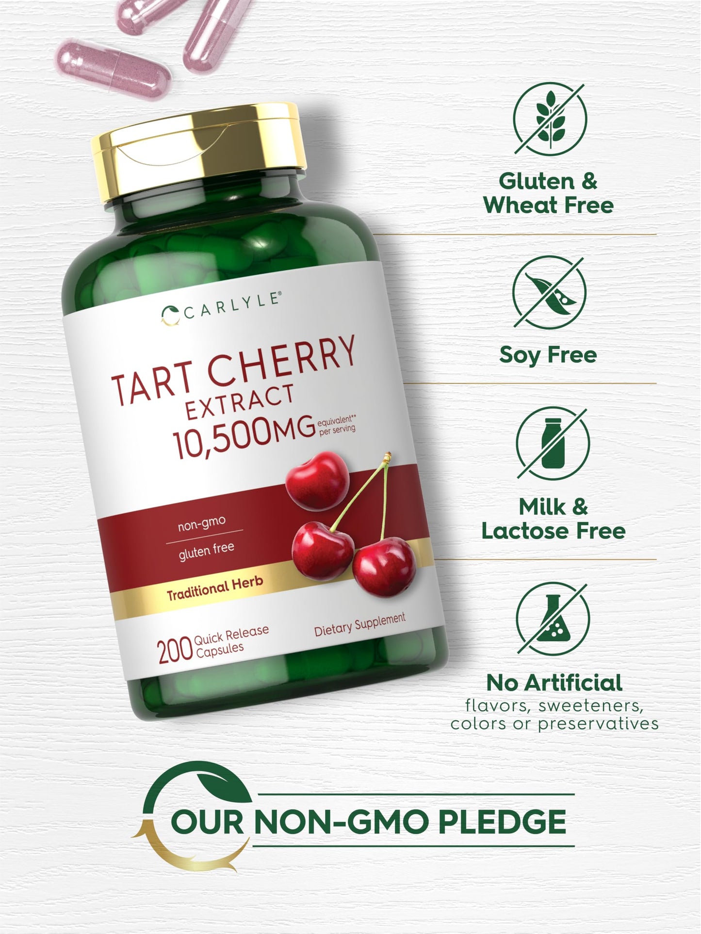 Carlyle Tart Cherry Capsules 10,500mg – 2 Pack