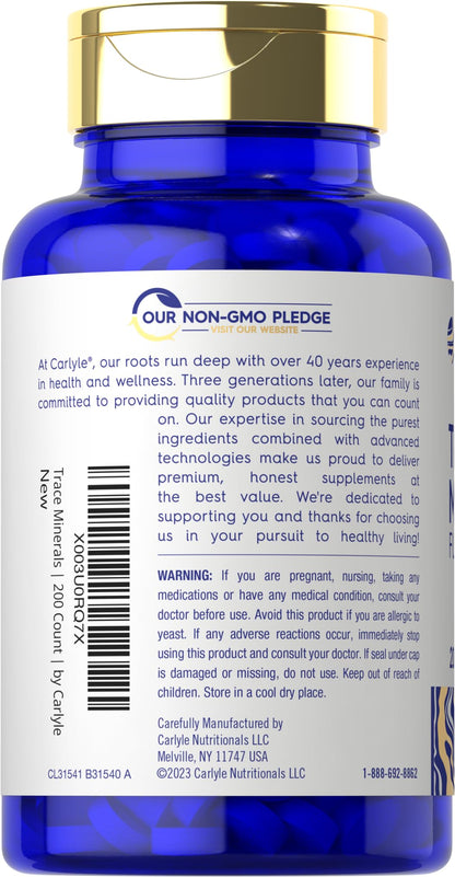 Vital Trace Full Spectrum Trace Minerals — 200 Tablets
