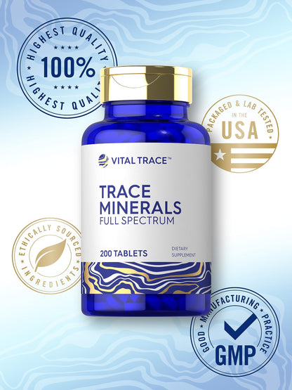 Vital Trace Full Spectrum Trace Minerals — 200 Tablets
