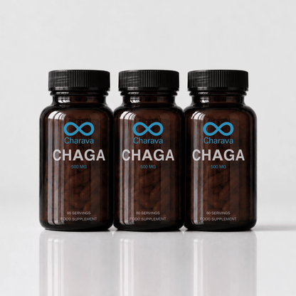 Charava Chaga Mushroom Extract Capsules 500mg
