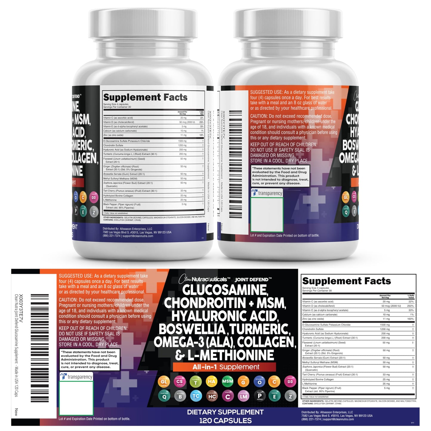 Clean Nutraceuticals Joint Defend 15-in-1 – 2 Pack